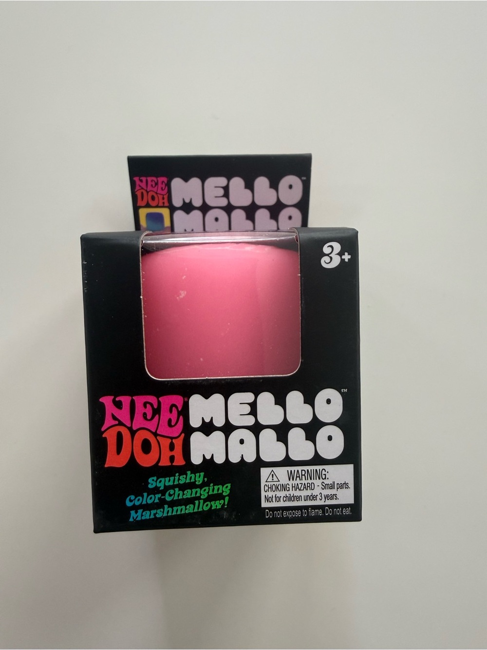 NEW NeeDoh Mello Mallo Pink Squishy Toy